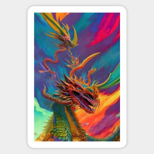 Rainbow Dragon Sticker